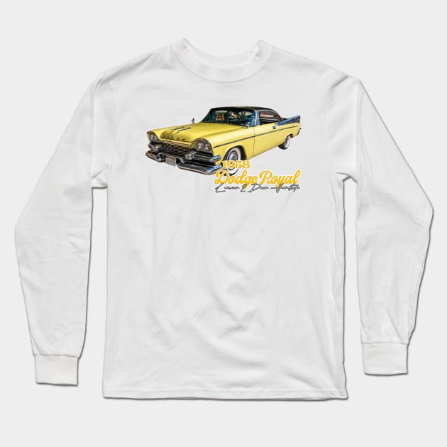 1958 Dodge Royal Lancer 2 Door Hardtop Long Sleeve T-Shirt by Gestalt Imagery